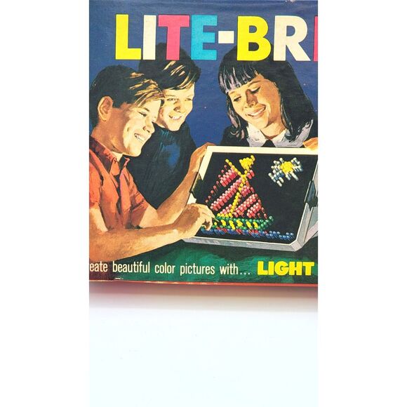 Vintage Lite-Brite PEGS Refill Kit by Hasbro 250 Color Glo Pegs - Picture 1 of 6